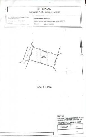 6,000 SQM Mixed-Use Commercial & Residential Land for Sale in Kyami, Abuja