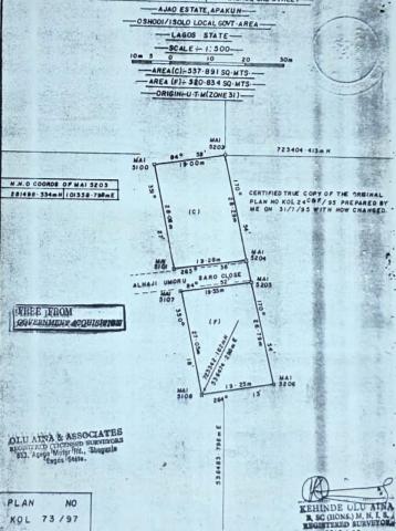Joint Venture Development Opportunity on 3,000sqm Land in Ajao Estate, Lagos