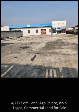 Prime 4,777sqm Commercial Development Land for Sale on Ago Palace Way, Isolo, Lagos
