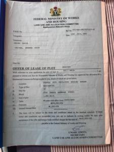1000sqm Residential Plot for Sale in Works & Housing, Gwarinpa, Abuja