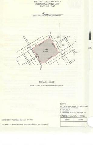 Prime 4.5 Hectares Commercial Land for Sale in Central Business Area, Abuja