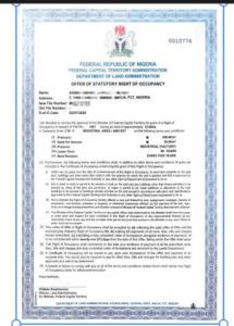 13.98 Hectares Industrial (Factory) Land for Sale in Idu Industrial, Abuja
