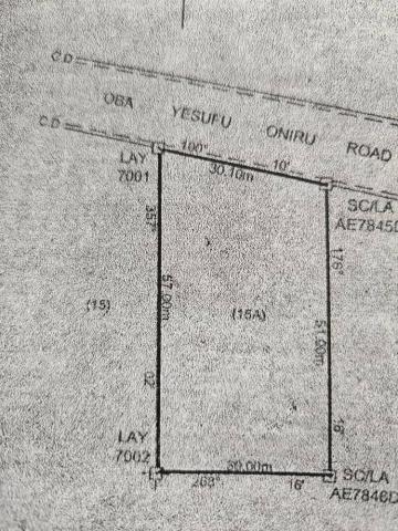 1,600SQM Oniru JV Land – 50:50 No Premium