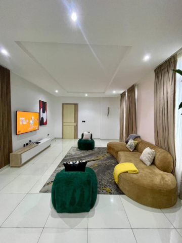 Cozy 3-Bedroom Furnished Apartment with Swimming Pool for Short Let in Lekki Phase 1, Lagos