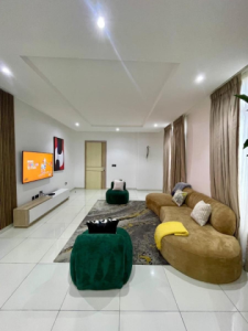 Cozy 3-Bedroom Furnished Apartment with Swimming Pool for Short Let in Lekki Phase 1, Lagos