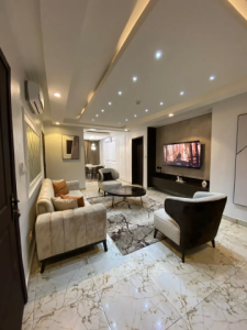 3-Bedroom Furnished Apartment with Gym and Tennis Court in Anthony, Maryland, Lagos