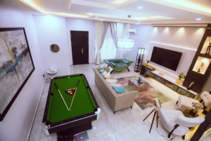 Luxury Furnished 4-Bedroom Terraced Duplex with Pool and Snooker in Lekki Phase 1