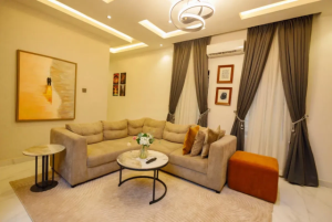 Elegant 1 Bedroom Haven – Furnished Serviced Short-Let Apartment in Omole Phase 2, Ikeja, Lagos