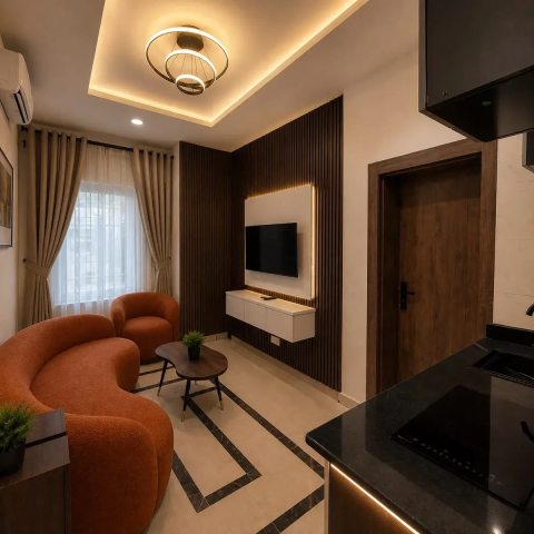 Newly Built 1 Bedroom Mini Flat for Short Let in Opebi, Ikeja, Lagos